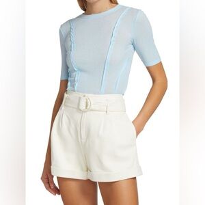 Frame reverse seam tee cloud blue XS